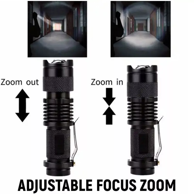 Solaray 2-Pack Tactical LED Flashlight Military Grade Small Ultra Bright