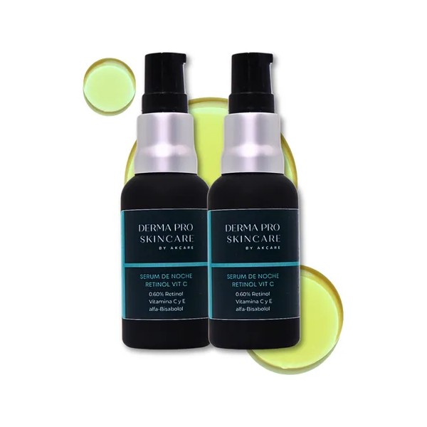 2 Serums De Noche Retinol 0.60% Con Vitamina C +