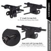 SANKINS Slide Bolt Gate Latch,Sliding Bolt Door Lock with Padlock