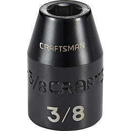 CRAFTSMAN Shallow Impact Socket, SAE, 1/2-Inch Drive, 3/8-Inch (CMMT15848)