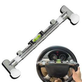 DIMCOSG Steering Wheel Level Alignment Tool for Internal Diameter 270mm - 350mm Steering Wheel Holder Spring-Loaded Auxiliary Wheel Aligmment