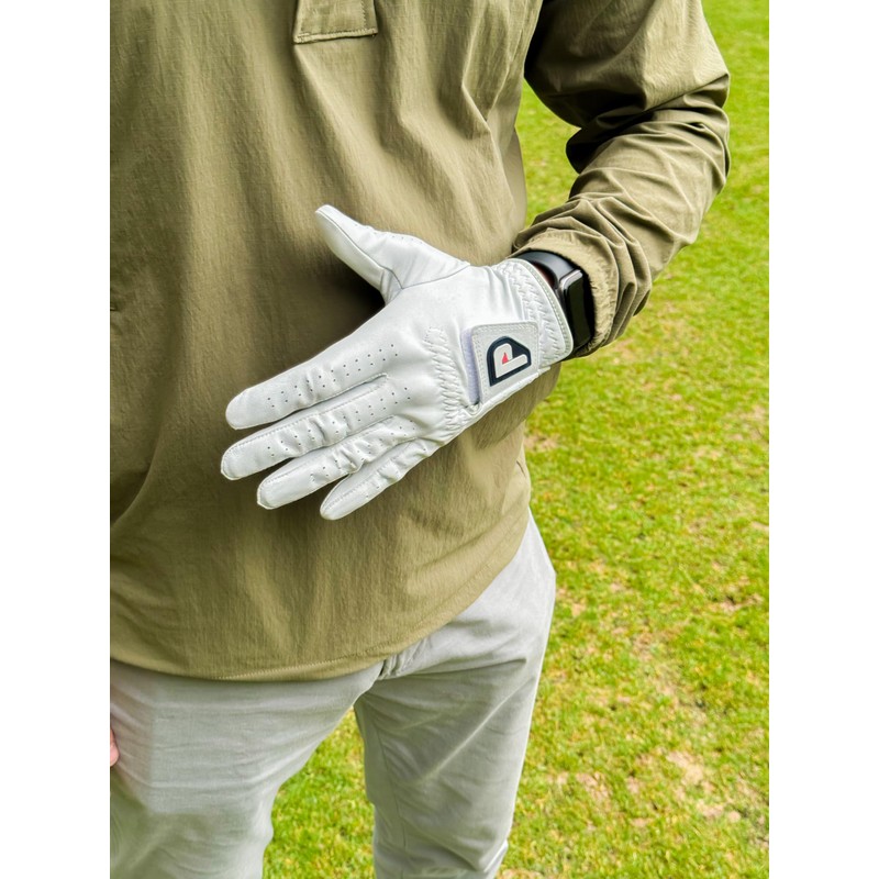 PUR3 Golf Cabretta Leather Golf Gloves - 3 Pack Pearl