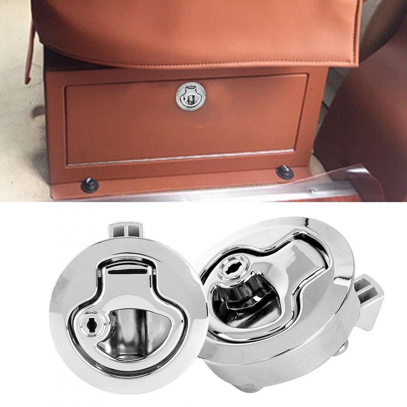 Boat Locking Hatch Latch, Flush Pull Slam Latch, Round Pull