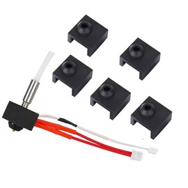 3D Printer Hotend Heatbreak Nozzle Kit 0.4mm with Extra 5X Silicone Socks Cover Compatible with Elegoo Neptune 3 Pro Neptune3 Plus/MAX 3D Printer Accessories Parts