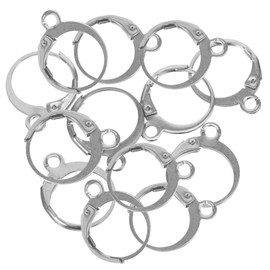 SEWACC 20pcs Stainless Steel Earring Hoops Lightweight Durable Jewelry for DIY Earrings Making Silver Tone Charm Rings for Art Accessories