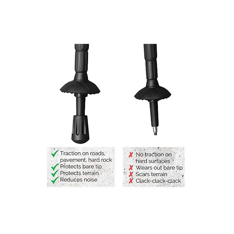 Nanxin 12 pieces rubber buffer for hiking poles trekking poles