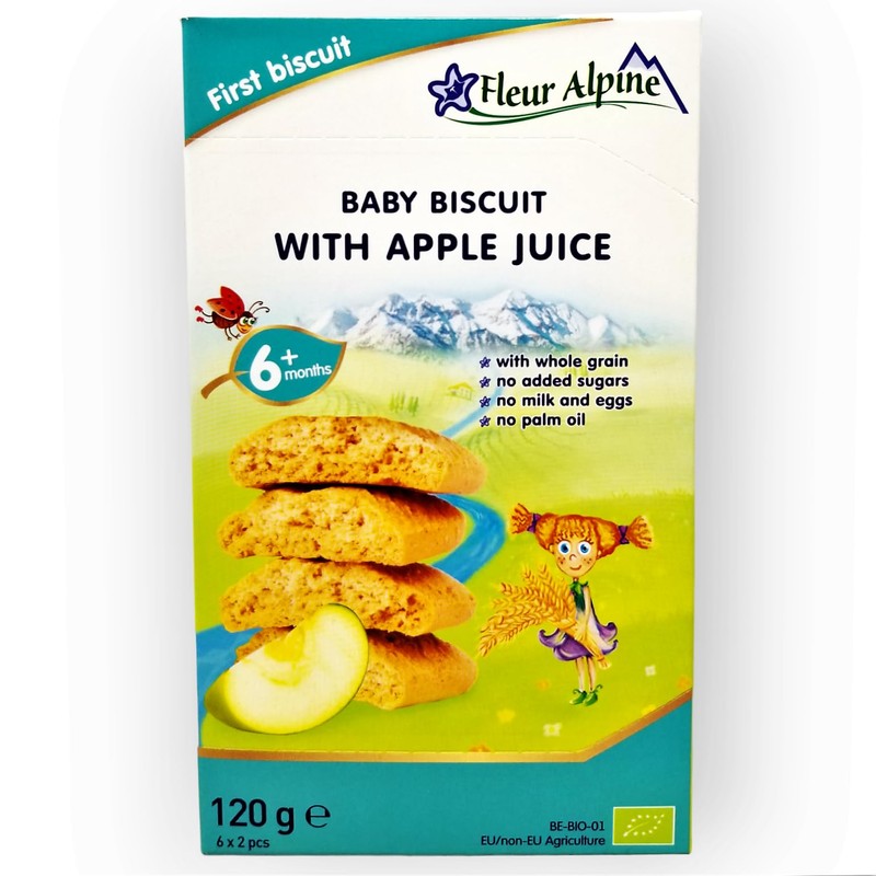 Fleur Alpine Baby Cookies with Apple Juice from 6 months