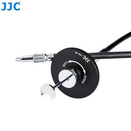 JJC High Quality Mechanical Locking Camera Shutter Release Cable with Bulk Lock for Camera Accepts Standard Mechanical Cable Release (Length: 70cm/27.6") (TCR-70BK) Color: Black