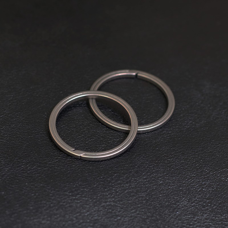 TUNUKE Ti Titanium Ring, Keychain, Key Ring, Key Hook, Carabiner,
