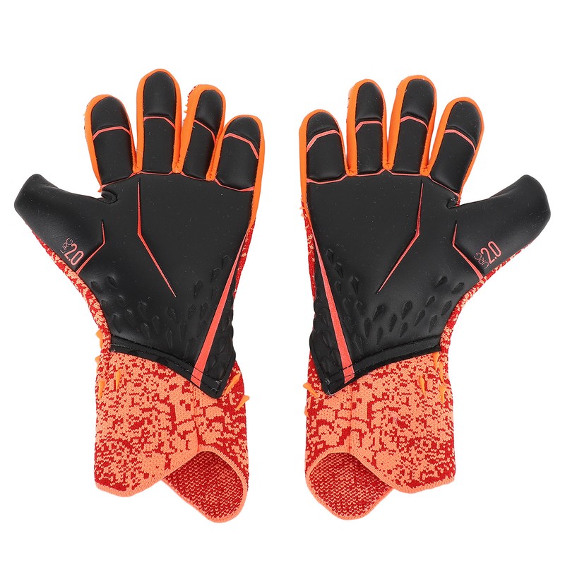 2pcs Soccer Gloves Nylon Polyurethane Fiber Latex Breathable Strong Grip