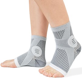 Neuropathy Compression Socks - Toeless Support Socks for Plantar Fasciitis, Arthritis, Tendonitis, Foot Swelling, Heel Spurs - Breathable Ankle Sleeves for Men & Women (Medium, a Pair)