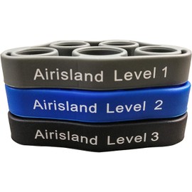 Airisland Finger Stretcher Hand Resistance Bands Hand Extensor Exerciser Finger Grip Strengthener Strength Trainer Gripper Set for Arthritis Carpal Tunnel Exercise Guitar and Rock Climbing 3pcs