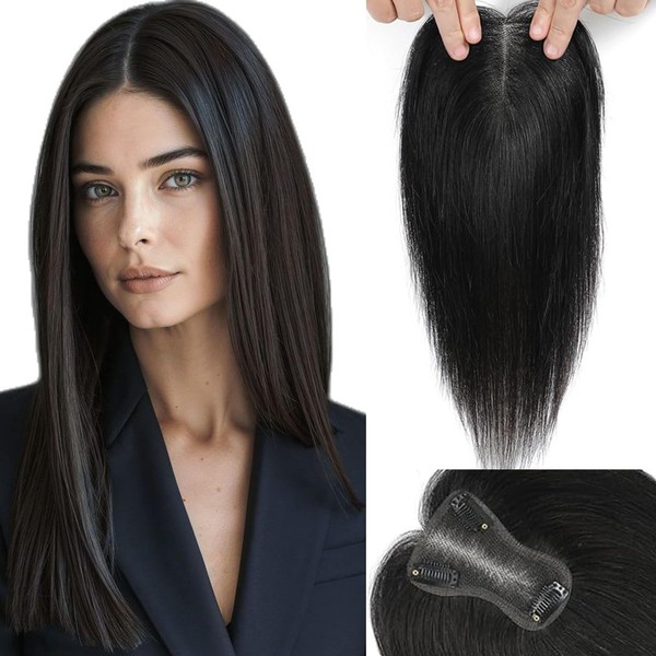 Hair Toppers for Women 10 Inch Hairpieces No Bangs Hairline