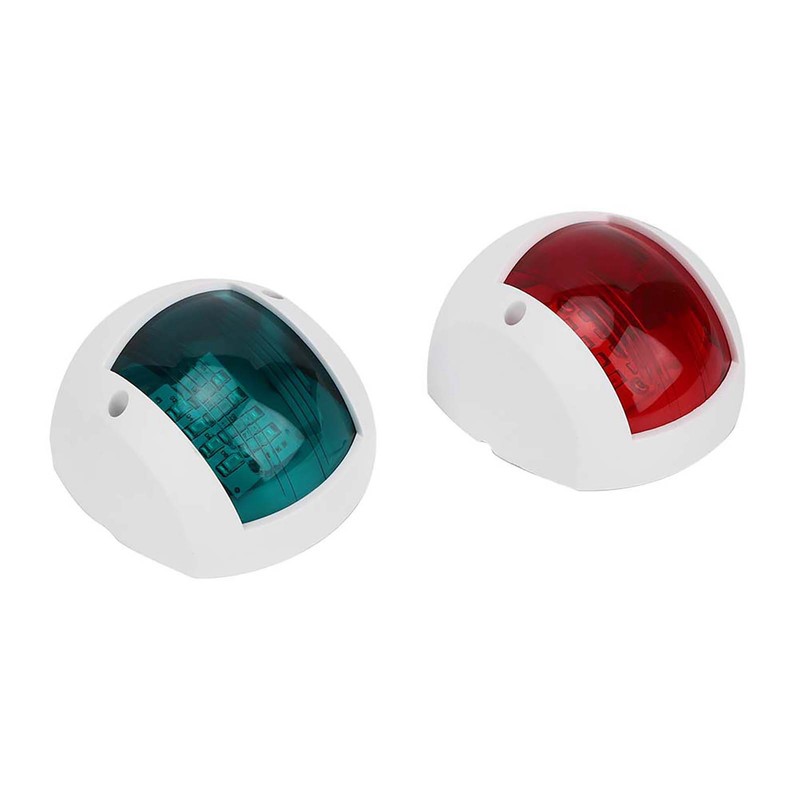 Pair of Signal Lamp Spherical Red Green LED Waterproof Boat