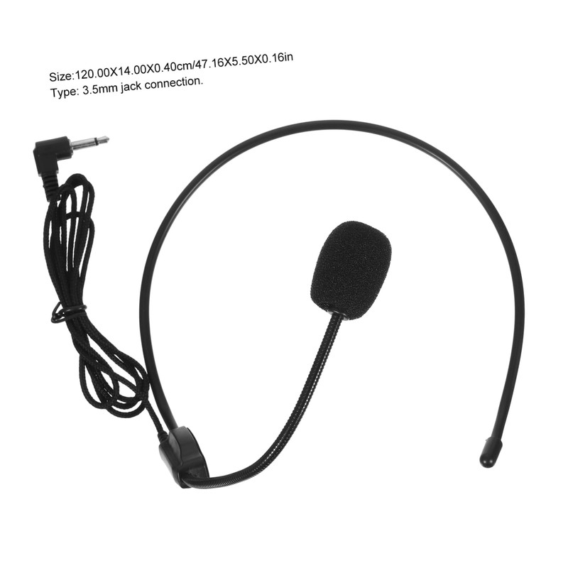 TEHAUX 4pcs Wired Headset Microphone for Presentations Durable and Comfortable