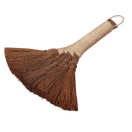 Anneome Small Broom Small Cleaning Broom Household Duster Mini Witch Broom Cinnamon Broom Whisk Broom Thai Household Broom Cleaning Brooms Short Handle Brown Silk Office Accessories