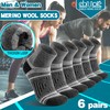 Merino Wool Ankle Hiking Running Socks Warm Winter Thermal Thick