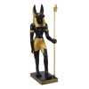 Large Egyptian God Of The Dead Mummification Anubis With Was