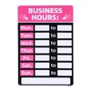 YOKIVE Business Hours Sign, Open Time Sign, PVC | Time