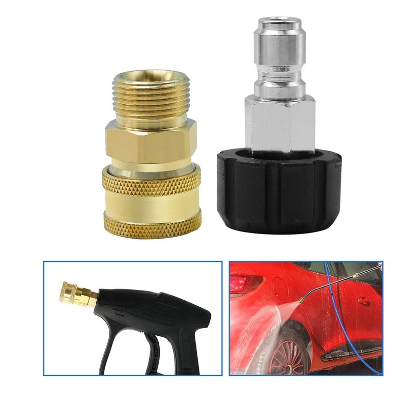 Anxingo Pressure Washer Adapter Set, 3/8" Quick Connect Kit, M22