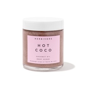 HERBIVORE- Exfoliante corporal con aceite de coco y coco caliente, coco y manteca de cacao, 4 oz