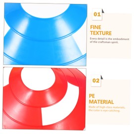 CIYODO Football Match Cones 25pcs Plastic Soccer Training Cones Obstacle Pad for Sports Practice