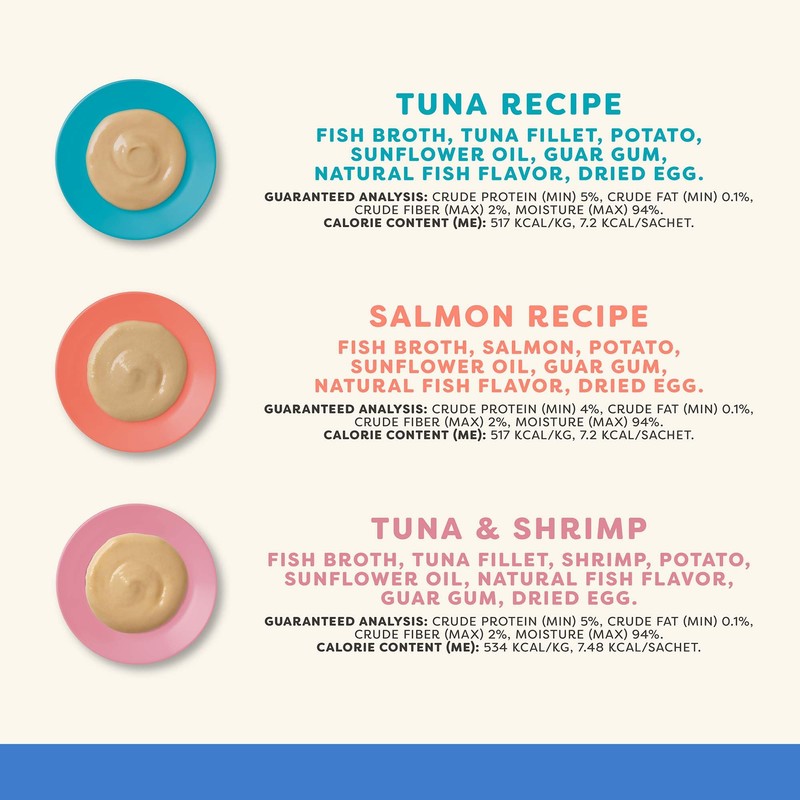 Applaws Lickable Cat Treats, Natural Grain-Free Purée, Made with Limited
