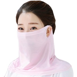 White Fang CA941 Women's Sun Shade Face Cover, Face Visor, One Color, Simple, Pink