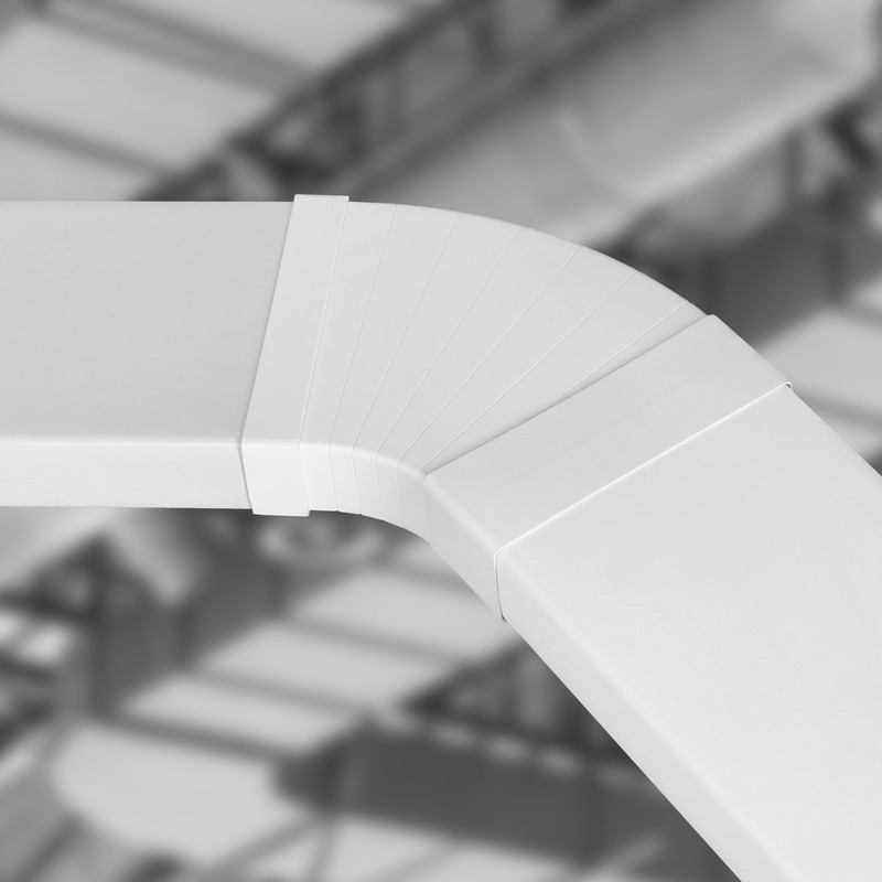 KOTARBAU® Flat Duct Bend 3° - 48° Horizontal Deflection Piece