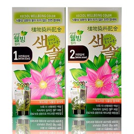 Prana New Saxol Herb Color Cream No. 1 Natural Dark Brown / 프라나 뉴색솔 허브 칼라크림 1호 자연흑갈색