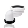 ieron 10cm Offset Toilet Connector Pipe Plastic Eccentric Angled Rigid