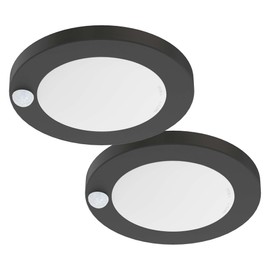 ZAGO LED 6" 120 Volts Closet Light Wired, PIR Motion Sensor Ceiling Disc Light for Closet, Laundry, Garage, Pantry, Wet Location, ETL, Black