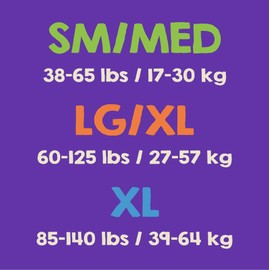 SleepOvers by Cuties, Bedwetting Underwear for Girls and Boys, X-Large 85-140 lbs, 88 Count