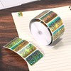 500pcs 2025 Year Stickers, 1.49x0.74 Inch 2025 Stickers Holographic Number