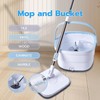 KLLHSUUL Spin Mop and Bucket System, with Dirty/Clean Water Separation