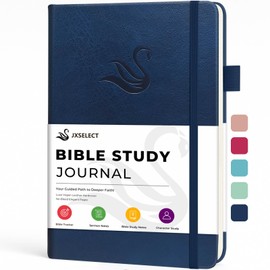Bible Study Journal for Women – Guided Christian Notebook with Bible Reading Tracker, Prayer Prompts, Church Notes & Bible Study Supplies, Bible Journaling Kit, Beautiful Faith Gift for Her