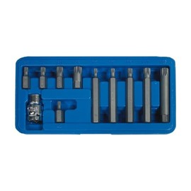 SW-Stahl 04415L Bit Assortment, 3/8, Internal Serration, M5-M12, 11-Piece I Bit Set Internal Serration CR-V Steel I for Vehicle Repair and Workshop Work