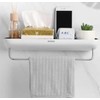 Floating Bathroom Organizer - Wall Mounted Shower Caddy Shelf -