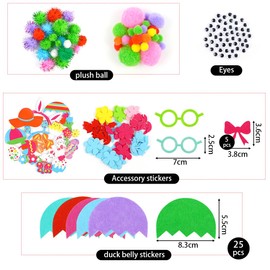 Easter Crafts Children, 12 Pieces DIY Easter Chick Decoration for Children, Easter Craft Set, Easter Chick Foam Rubber Craft Set, Easter Crafts with Children, Children's Easter Craft Set for Easter