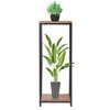 JEPRECO 34" Tall Plant Stand Indoor, 2-Tier Modern Plant Shelf,