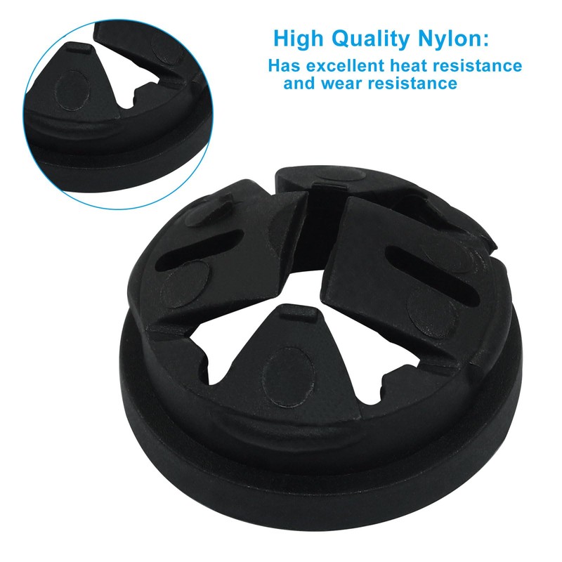 LifCratms 60 Pcs Non-Metallic Button Push-in Cable Connector, 3/8 Trade