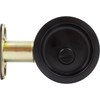 Round Pocket Door Lock, Privacy (Bed/Bath) Latch, 2-3/8" Backset, RCL,