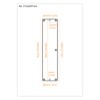 MOROBOR Zinc Alloy Flush Pull Handles, 2pcs Embedded Sliding Door