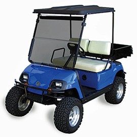 Buggies Unlimited Folding Windshield Compatible with Yamaha G14, G16, & G19 Golf Cart | Tinted | 5/32 Inch Thick Acrylic | Compatible with 1995-2002 Models