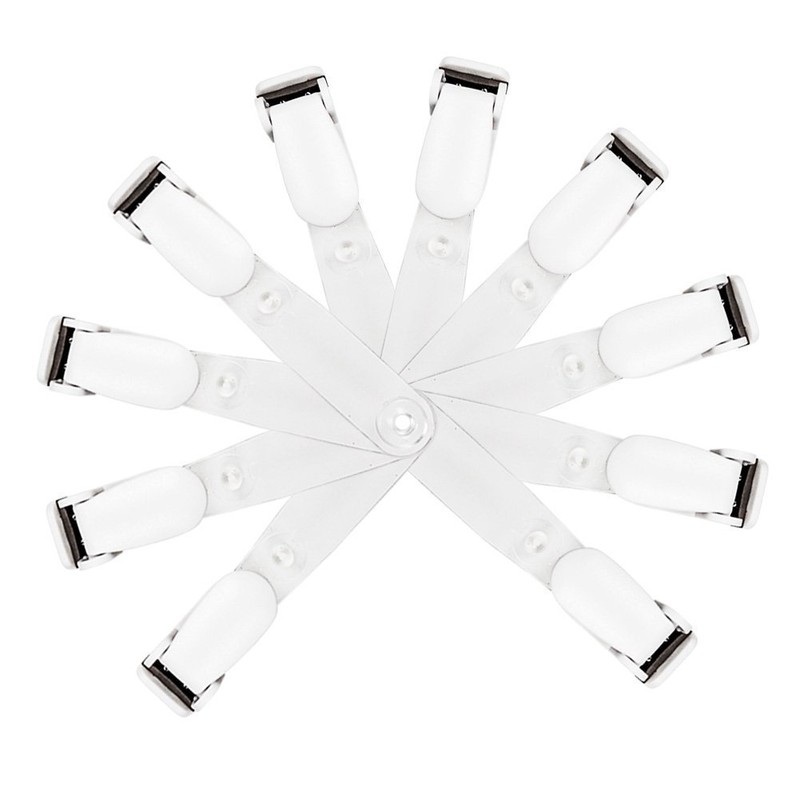 Band Clip Craft Travel Pocket Clip White (Pack of 10)