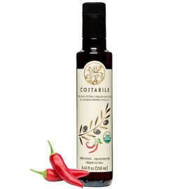 Costabile Hot Chili Infused EVOO & Classic Blend Medium Intensity - Rich in polyphenols and antioxidants - COSTABILE