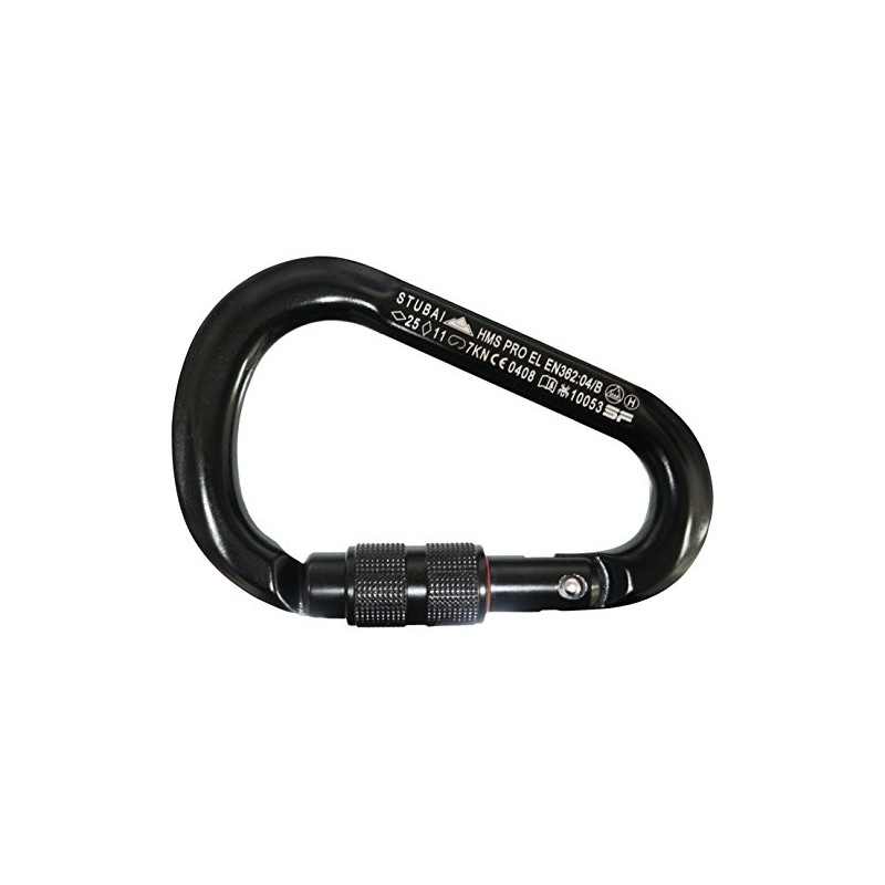 Hms Pro Stubai Sports Easylock with Screw Black Anodized -