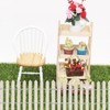 KARLOR Artificial Grass Set with Miniature Fences, Green, Garden Decor,