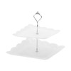 CAPASTEC 2-Tier Dessert Cupcake Stand, Cupcake Stand Holder, Square Cupcake