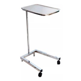 Hemco Mesa Mayo Con Charola Acero Inoxidable Ajustable Uso Rudo